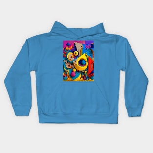 SURREALISM pixel nft art Kids Hoodie